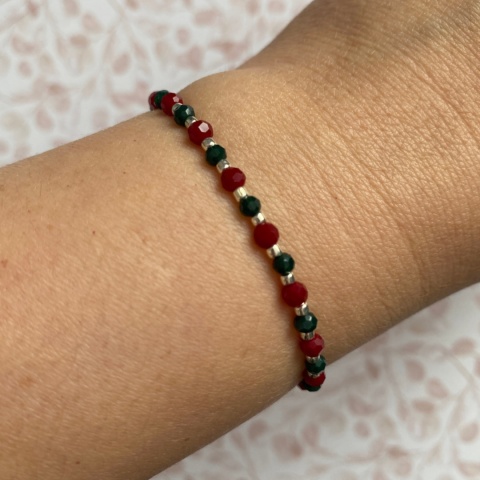 Bordowa bransoletka
