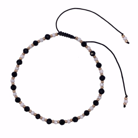 Czarno biała bransoletka