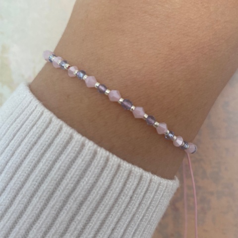 Różowa bransoletka