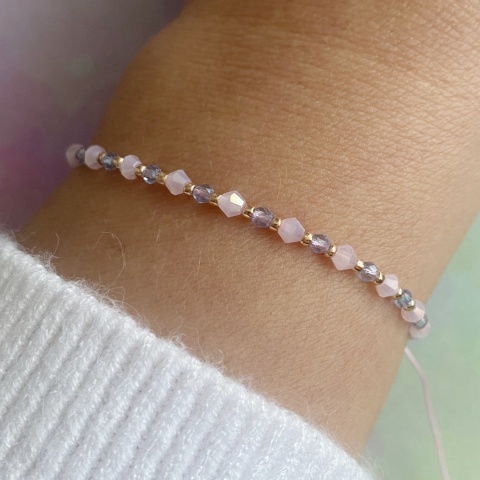 Różowa bransoletka