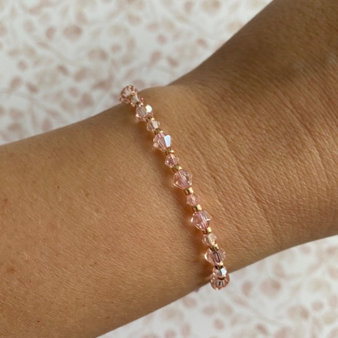 Różowa bransoletka